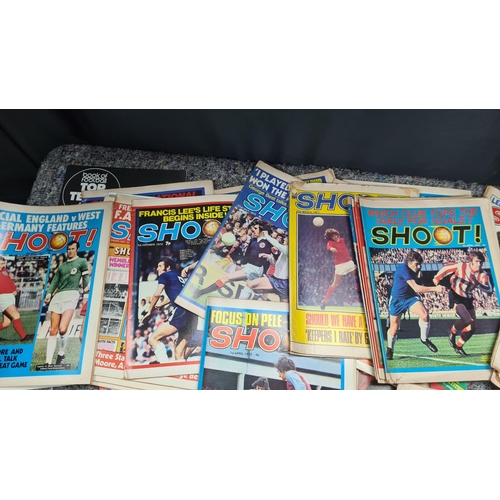 259 - Large Lot of Vintage Shoot Football Magazines