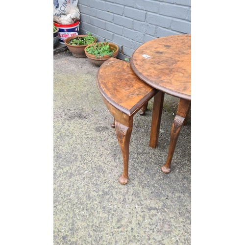 262 - Antique Nest of Burr Walnut Tables>