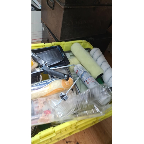 295 - Large lot of Decorating Items including Paint, Tools etc