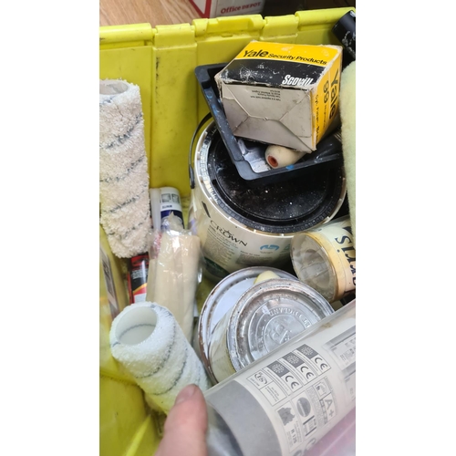 295 - Large lot of Decorating Items including Paint, Tools etc