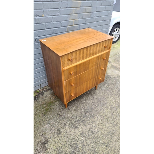 463 - Mid Century Chest of Drawers 78cm W 46cm D 90cm T