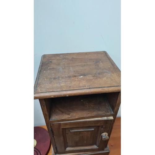 632 - Vintage Solid Pine Bedside Cabinet