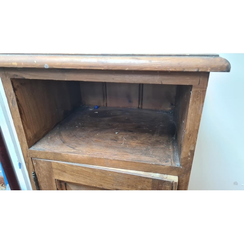 632 - Vintage Solid Pine Bedside Cabinet