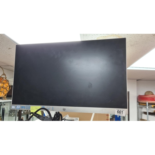 661 - HP 23XW 23 Inch LED Backlit Monitor Working