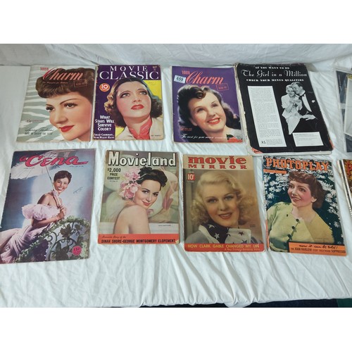 659 - Lot of 12 Vintage American Cinema/Film Magazines