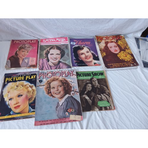 659 - Lot of 12 Vintage American Cinema/Film Magazines