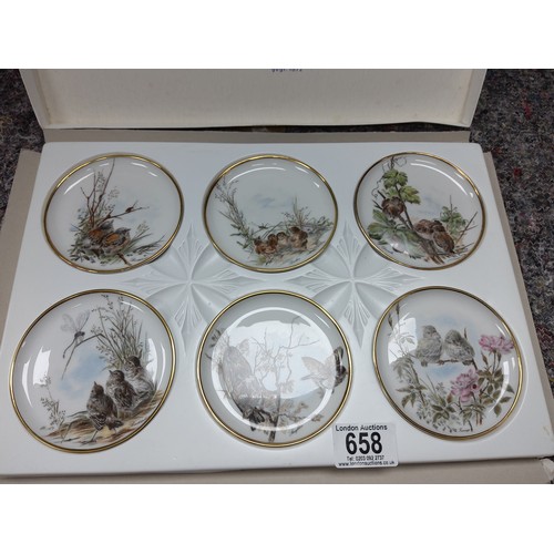 658 - Boxed Set of 6 German Porcelain Dishes