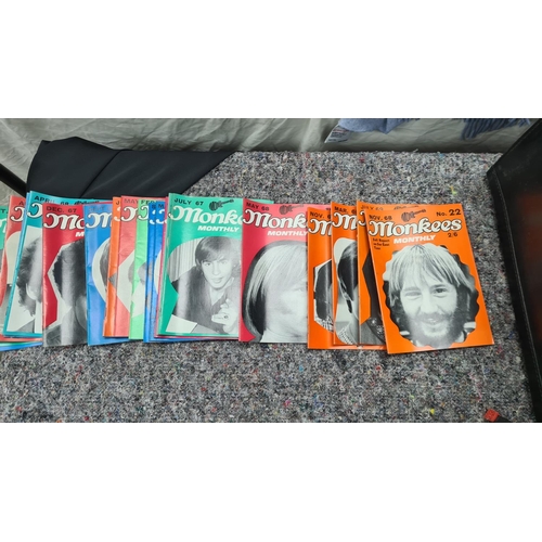 4 - Lot of 1960s The Monkees Monthly Magazines