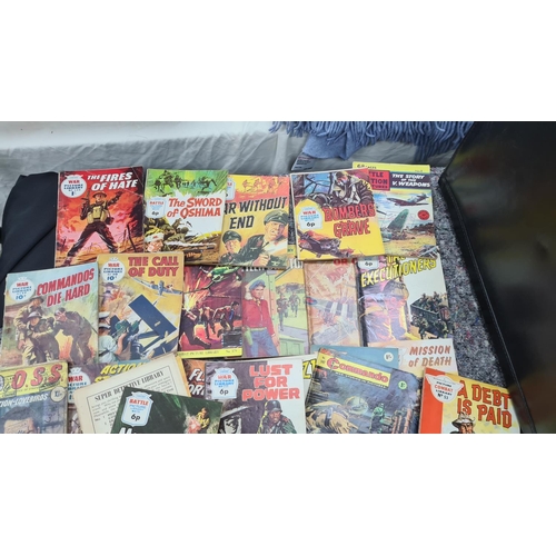 5 - Large Lot of 1960s War Related Comics