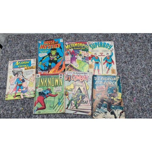 8 - Lot of 7 Various 1960s DC Comics incl. GI Combat 100th Issue