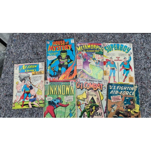 8 - Lot of 7 Various 1960s DC Comics incl. GI Combat 100th Issue