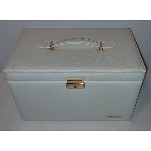 92A - Jewellery case containing a qty of unsorted house clearance Jewellery including Watches, Rings, Earr... 