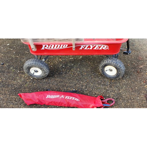 93 - Radio Flyer Big Red ATW Wagon with extras