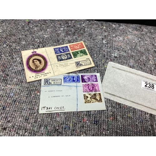 238 - 1948 Olympic Games First Day Cover and a Queen Elizabeth Coronation First Day Cover