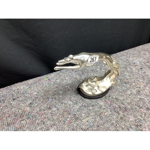 267 - Italian Laminated Silver Dog Figurine