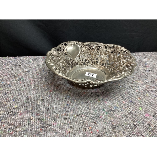 272 - Decorative Silver Plated 30cm Fruit Bowl