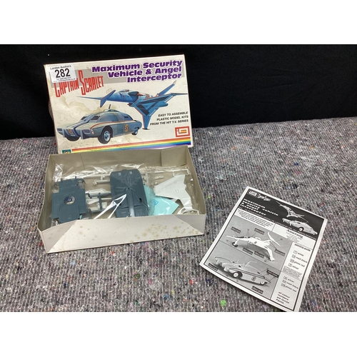 282 - Unused Captain Scarlett Maximum Security Vehicle and Interceptor Model Kit