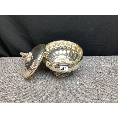 287 - Silver Plated Tureen