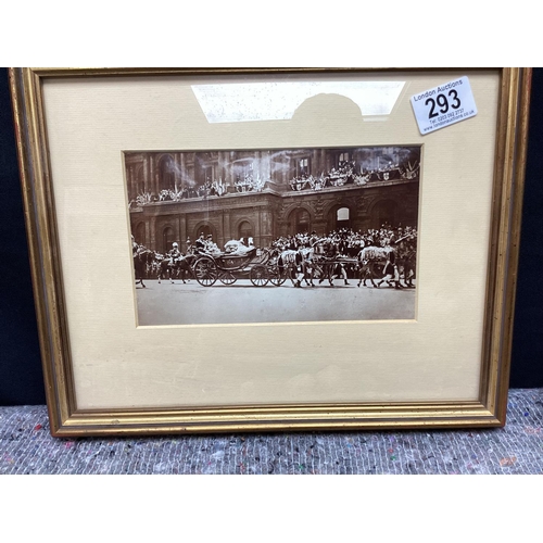 293 - Old Framed Photograph of Queen Victoria