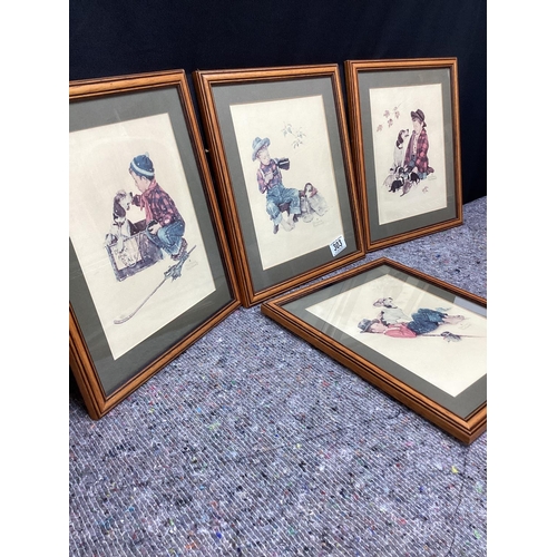 303 - Series of Norman Rockwell Prints