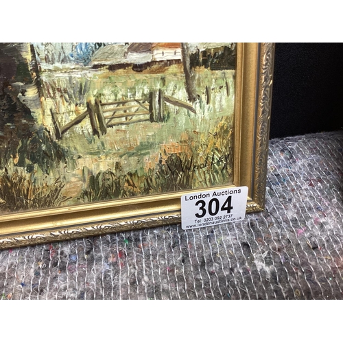 304 - Lot of Oil Paintings & Prints