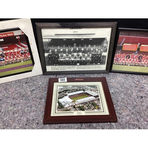 360 - Collection of Arsenal FC Team Photos and Highbury Framed Photograph etc