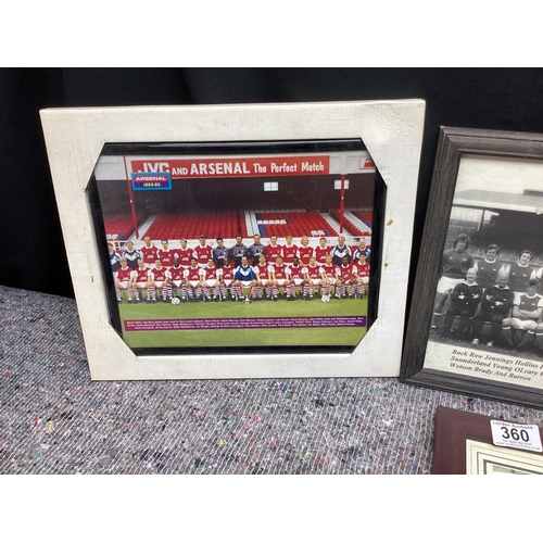 360 - Collection of Arsenal FC Team Photos and Highbury Framed Photograph etc