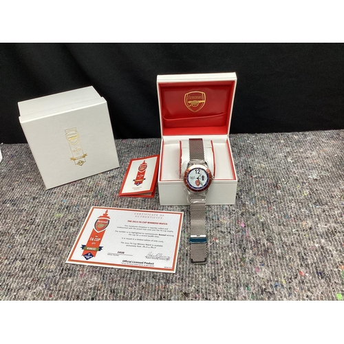 367 - Mint and Boxed History of Arsenal Collectors Watch