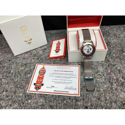 367 - Mint and Boxed History of Arsenal Collectors Watch