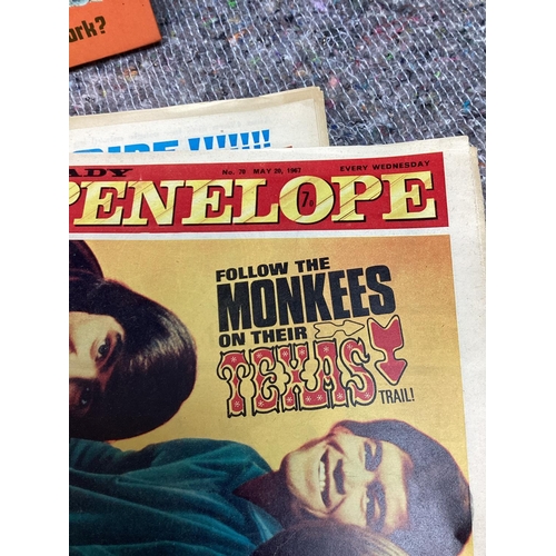 381 - Good Lot of Monkees Memorabilia incl. Annuals, Penthouse Magazine, Penelope Magazine etc