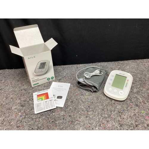 568 - Boxed Aile X5 Electronic Sphygmomanometers