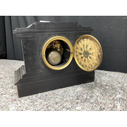 569 - 19th Century Slate Mantle Clock