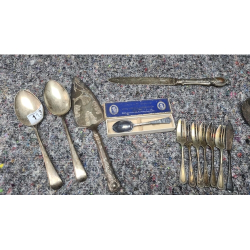 113 - Various Silver Plated Cutlery etc