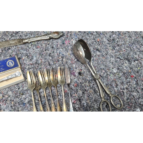 113 - Various Silver Plated Cutlery etc