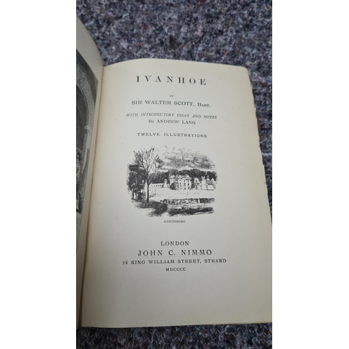 123 - Ivanhoe by Sir Walter Scott with 12 Illustrations With introductory essay and notes by Andrew Lang E... 