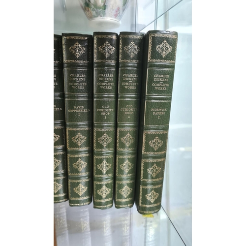 127 - Charles Dickens-The Complete Works-8 Volumes-Leather Bound