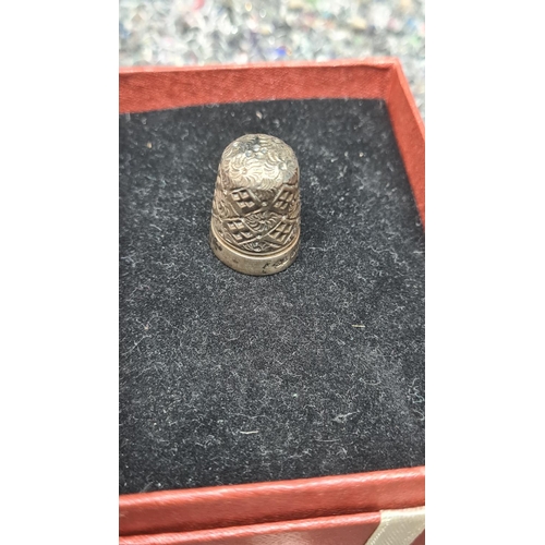 96 - Hallmarked Silver Thimble