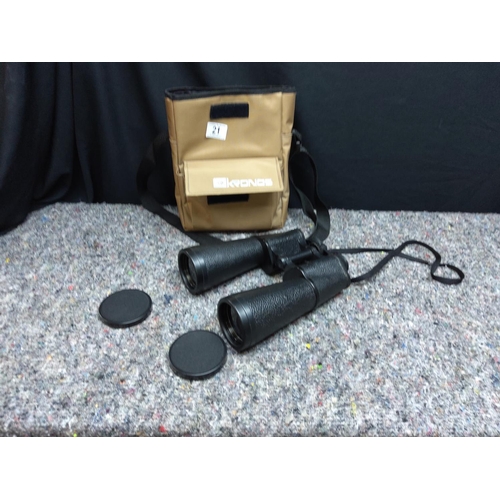 21 - Pair of Kronosn 20x60 Binoculars in a Case