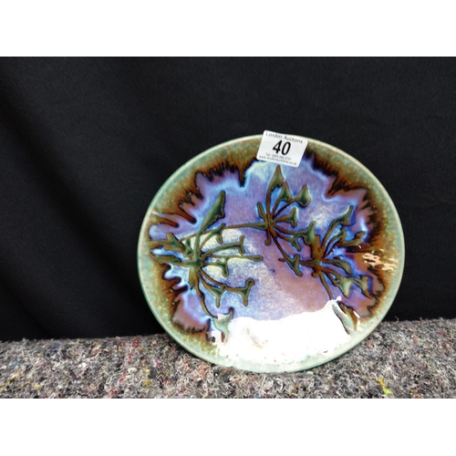 40 - Signed Studio Pottery Dish