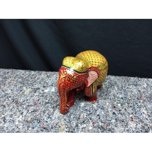 42 - Wooden Elephant Figurine