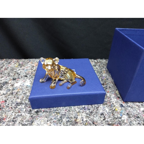 43 - Boxed Swarovski Crystal Lioness