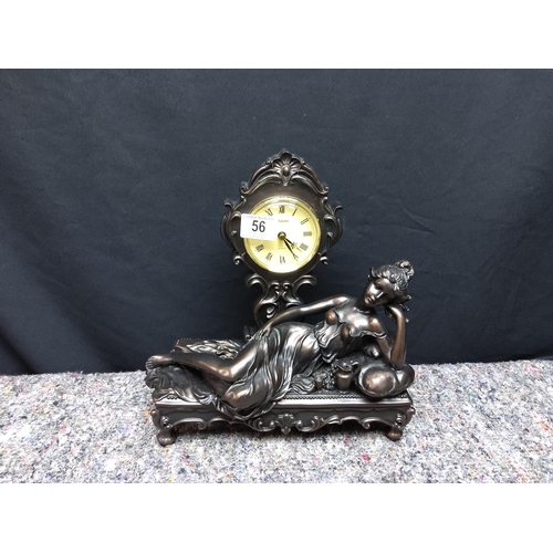 56 - Juliana Bronze Effect Clock