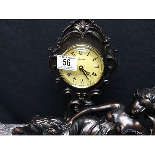 56 - Juliana Bronze Effect Clock