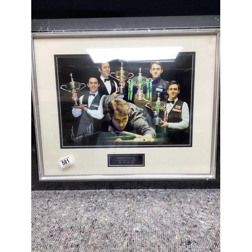 581 - Signed Ronnie O'Sullivan Picture