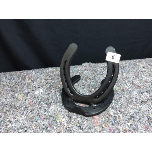 6 - Cast Iron Horse Shoe Plate Display