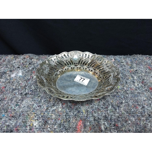 77 - Christopher Widman Silver Plated Dish 8