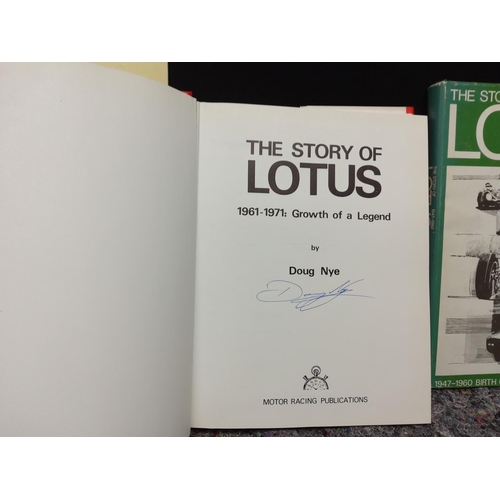 86 - The Story of Lotus 1947-1960 & 1961-1972 (Signed by Author) Doug Nye plus a Ltd Edition Mercedes 600... 