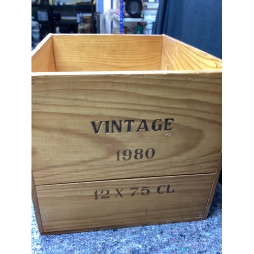 181 - 1980s Vintage Port Crate