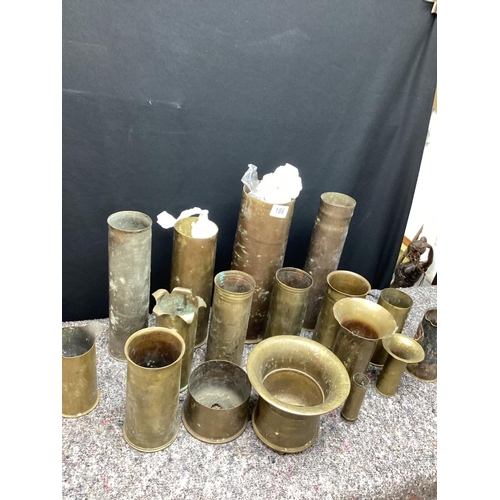 186 - Large Lot of Trench Art(17pcs)