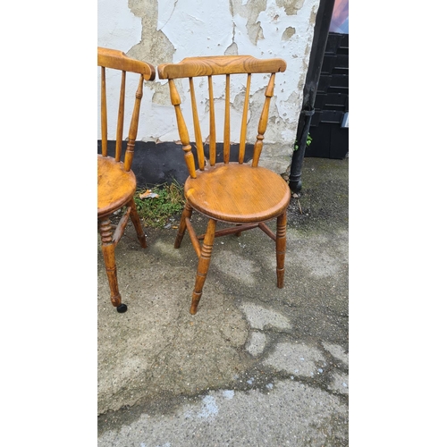 957 - Lot of Antique Kitchen Chairs